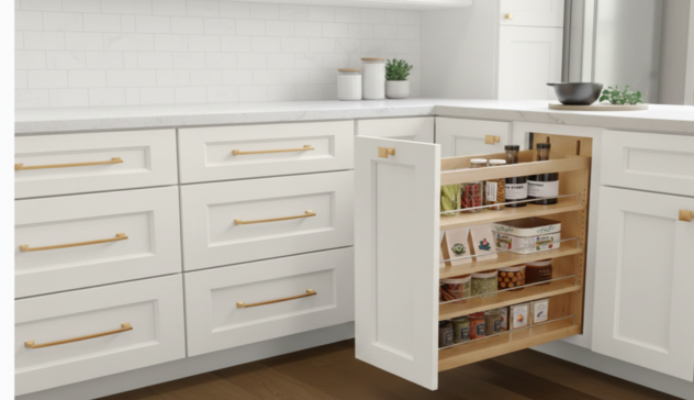 Functional Modular Cabinetry for Efficient Kitchens Customizable modular kitchen cabinetry designed for ergonomic storage, seamless appliance integration, and efficient workflow.