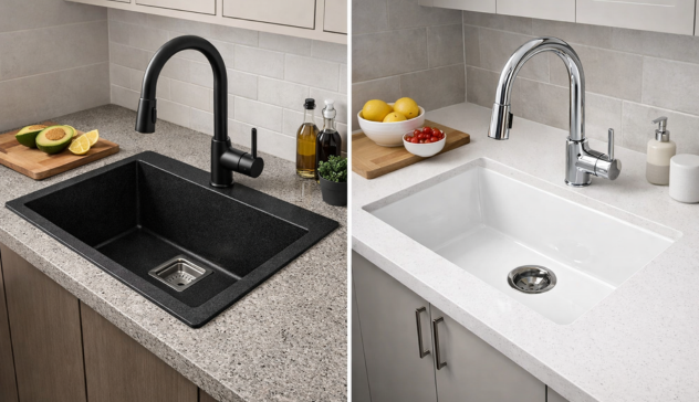 Granite Composite vs Acrylic Kitchen Sink Designs