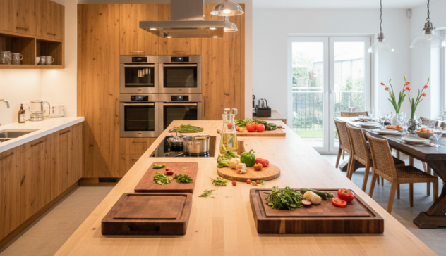 Kitchen Design Based on Cooking Style A functional kitchen layout designed around everyday cooking habits, showing optimized workflow between sink, stove, and prep areas for efficient meal preparation.