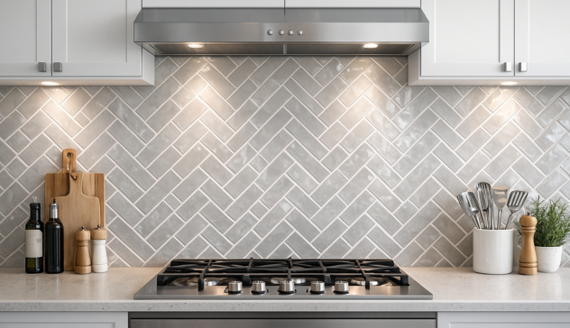 Kitchen Tile Backsplash Design Ideas Stylish kitchen backsplash using porcelain, ceramic, glass, or stone tiles for durability, easy cleaning, and visual appeal.