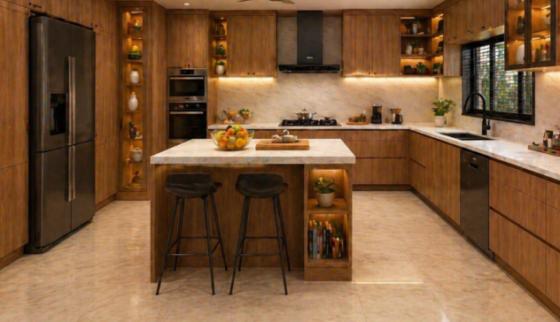 plywood layers showing cross-grain structure for strength and durability
