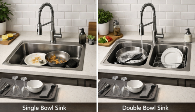 Single vs Double Bowl Kitchen Sink Comparison